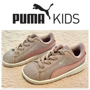 Toddler Girl Size 7 Pink Puma Vikky Glitz Sneakers